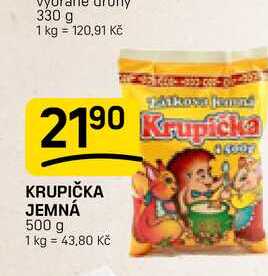 KRUPIČKA JEMNÁ 500 g