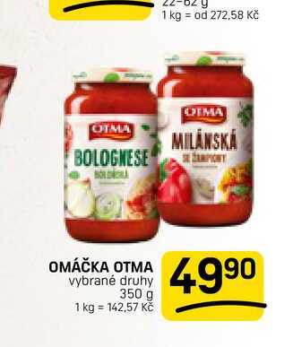 OMÁČKA OTMA vybrané druhy 350 g 