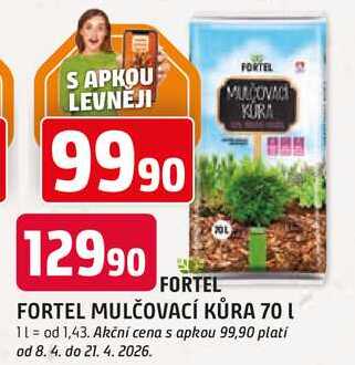 FORTEL MULČOVACÍ KŮRA 70 L