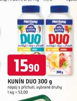 KUNÍN DUO 300 g nápoj s příchutí