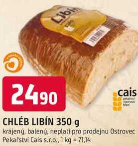 CHLEB LIBIN 350 g krájený, balený