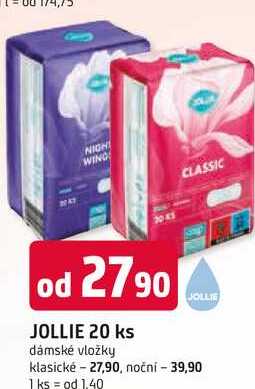 JOLLIE 20 ks dámské vložky 