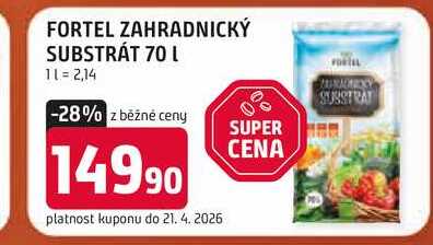 FORTEL ZAHRADNICKÝ SUBSTRÁT 70 L 
