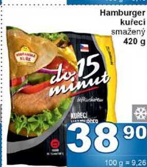 Hamburger kuřecí smažený 420 g