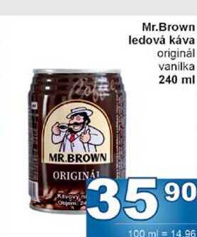 Mr.Brown ledová káva originál vanilka 240 ml