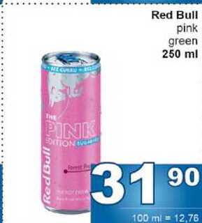 Red Bull pink green 250 ml