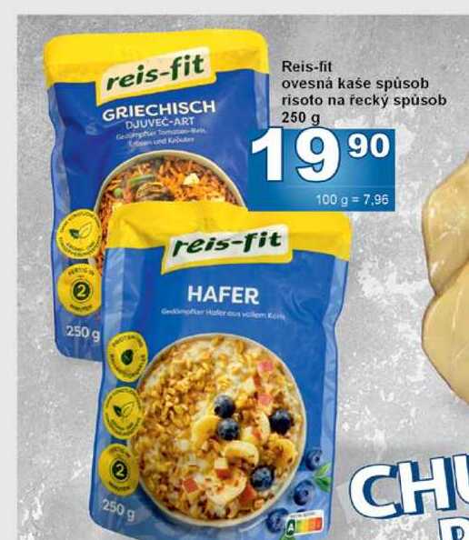 Reis-fit ovesná kaše spůsob risoto na řecký spůsob 250 g