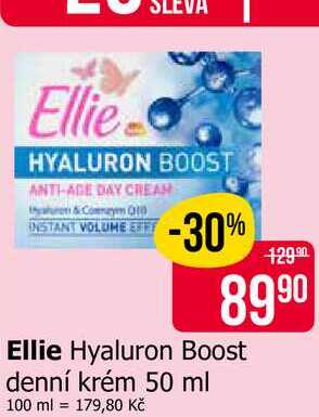 Ellie Hyaluron Boost denní krém 50 ml