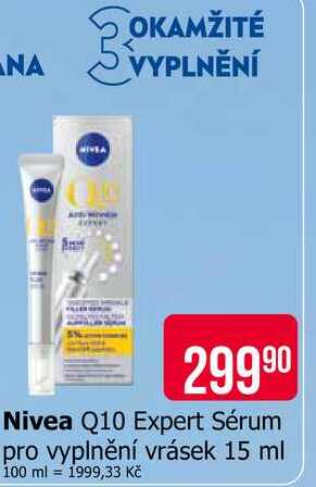 Nivea Q10 Expert Sérum pro vyplnění vrásek 15 ml