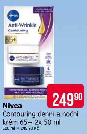 Nivea Contouring denní a noční krém 65+ 2x 50 ml