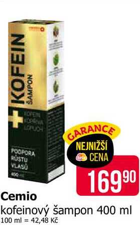 Cemio kofeinový šampon 400 ml