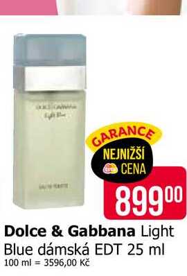 Dolce & Gabbana Light Blue dámská EDT 25 ml 