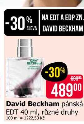 David Beckham pánská EDT 40 ml