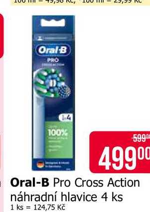 Oral-B Pro Cross Action náhradní hlavice 4 ks