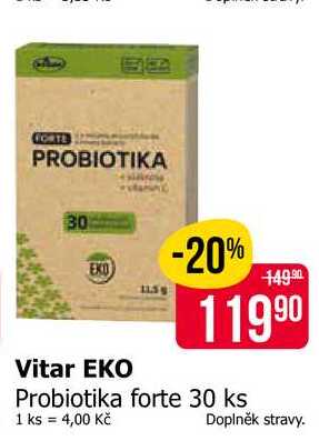 Vitar EKO Probiotika forte 30 ks 