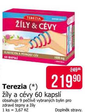 Terezia žíly a cévy 60 kapslí 