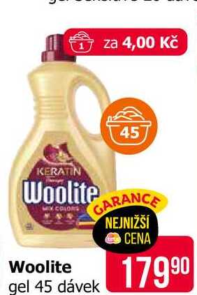 Woolite gel 45 dávek
