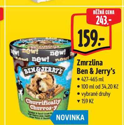 Zmrzlina Ben & Jerry's 427-465 ml