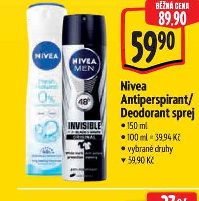 Nivea Antiperspirant/ Deodorant sprej 150 ml