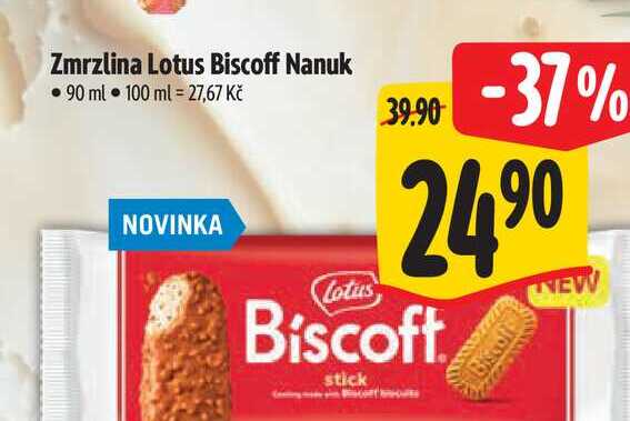 Zmrzlina Lotus Biscoff Nanuk 90 ml