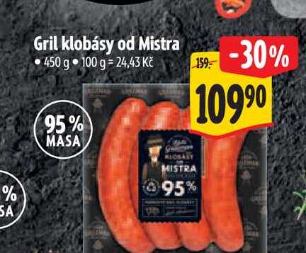  Gril klobásy od Mistra 450 g 