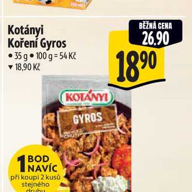Kotányi Koření Gyros 35 g 
