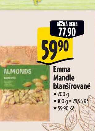   Emma Mandle blanšírované 200 g  