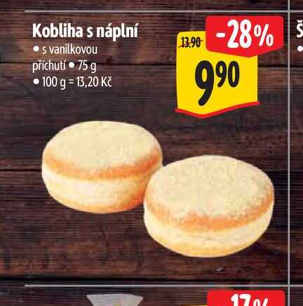 Kobliha s náplní 75 g