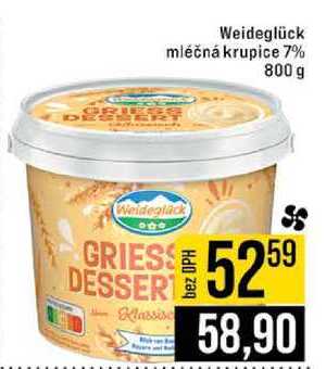 Weideglück mléčná krupice 7% 800 g