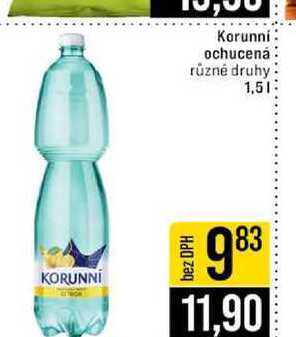 Korunní ochucená různé druhy 1,5l