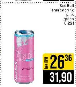 Red Bull energy drink pink green 0,25l