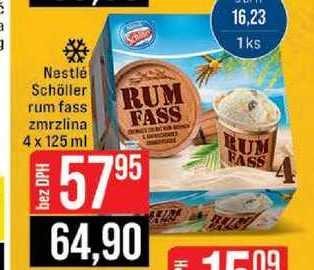 Nestlé Schöller rum fass zmrzlina 4 x 125 ml