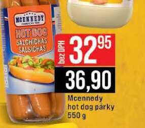 Mcennedy hot dog parky 550 g