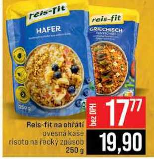 Reis-fit na ohřátí ovesná kaše risoto na řecký způsob 250 g