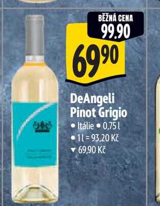  DeAngeli Pinot Grigio 0,75 l