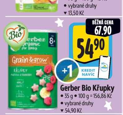 Gerber Bio Křupky 35 g