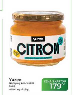 Yuzee Napojový koncentrát 550g