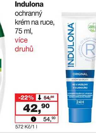 Indulona ochranný krém na ruce, 75 ml