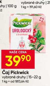 Pickwick čaj, vybrané druhy 15-22g