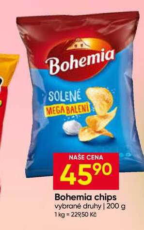 Bohemia chips vybrané druhy 200 g