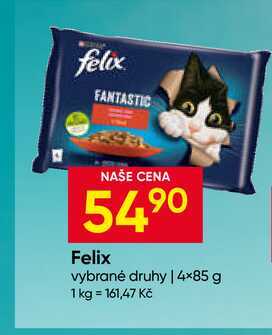 Felix vybrané druhy 4×85 g
