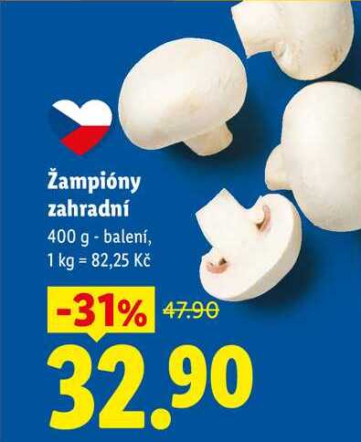 Žampióny zahradní, 400 g
