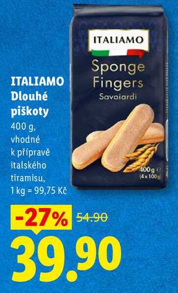 ITALIAMO Dlouhé piškoty, 400 g