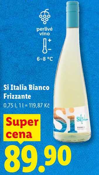 Si Italia Bianco Frizzante, 0,75 l