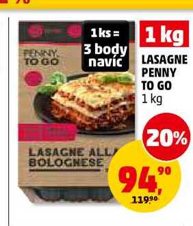 LASAGNE PENNY TO GO, 1 kg 
