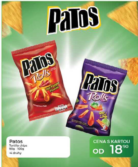 Patos Tortilla chips 90g 100g