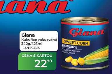 Giana Kukuřice vakuovaná 340g/425ml