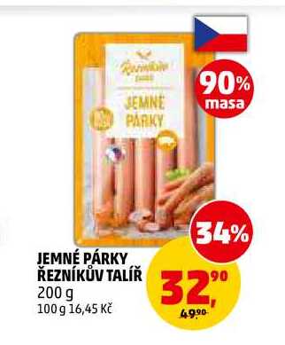 JEMNÉ PÁRKY ŘEZNÍKŮV TALÍŘ, 200 g