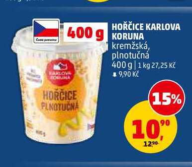 HOŘČICE KARLOVA KORUNA, 400 g
