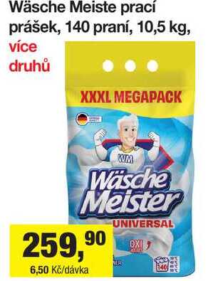 Wäsche Meiste prací prášek, 140 praní, 10,5 kg 